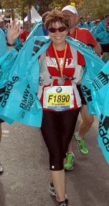 Marathon-Finisherin in Berlin