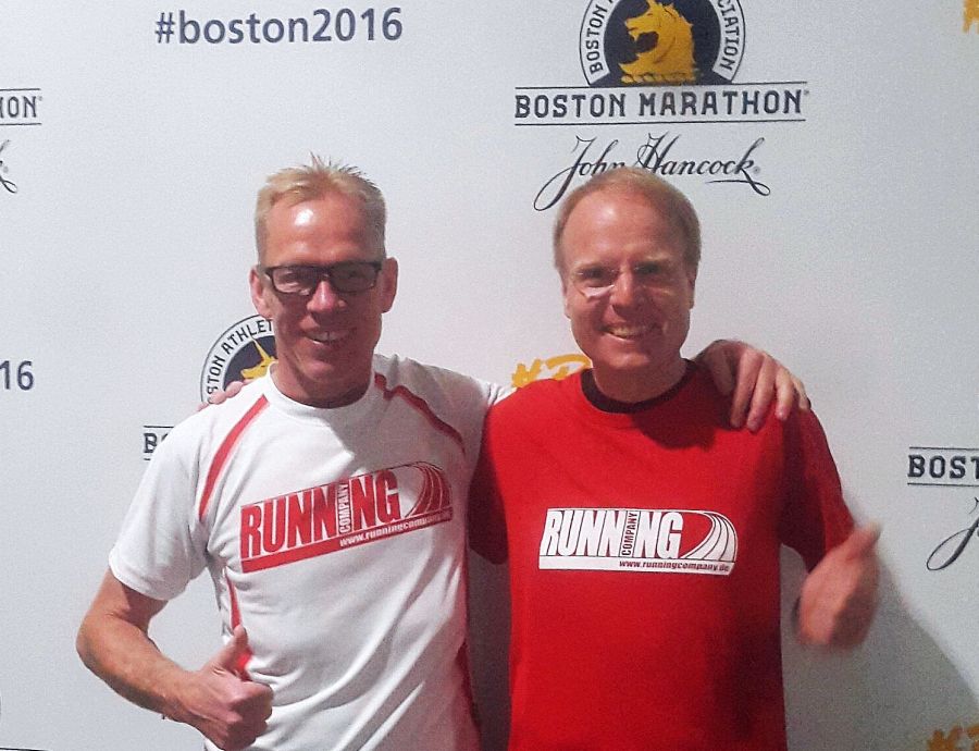 Red Runners beim Boston Marathon