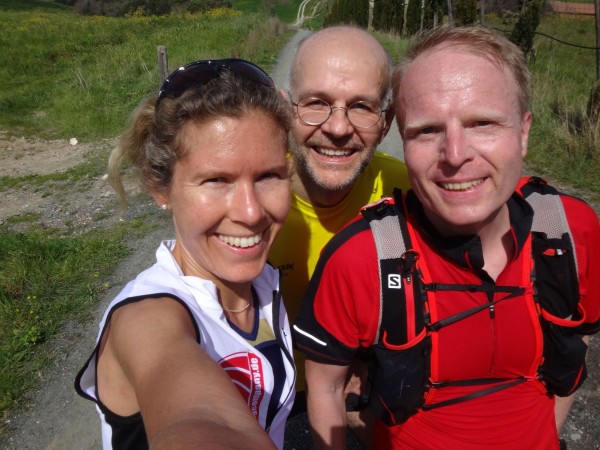 Selfi-Stopp beim Lauftraining in der Toskana