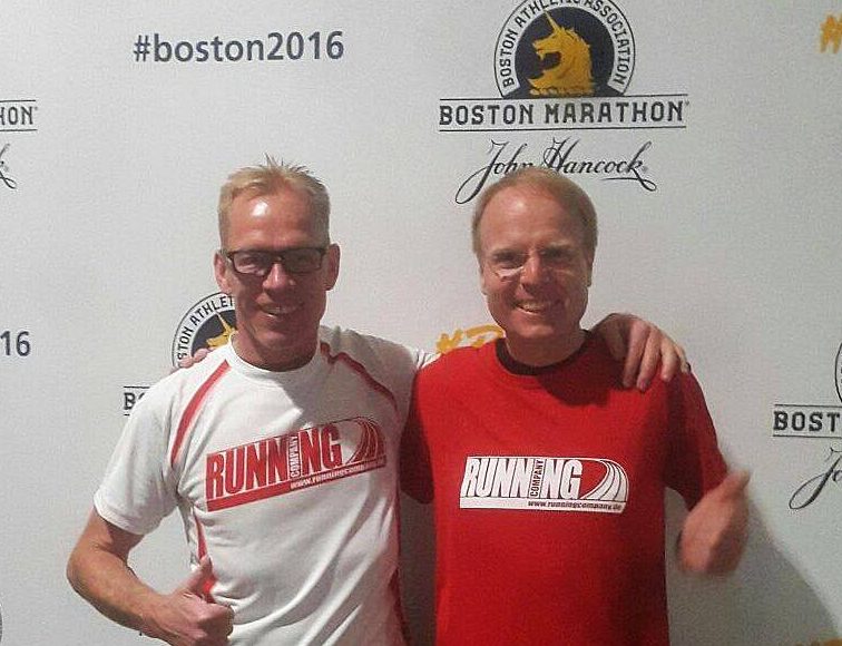 Läufer beim Boston Marathon 2016
