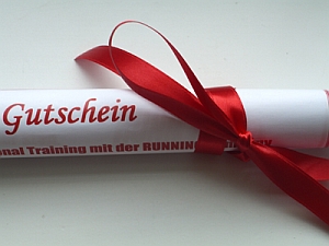 Geschenk-Gutschein RUNNING Company Lauftraining