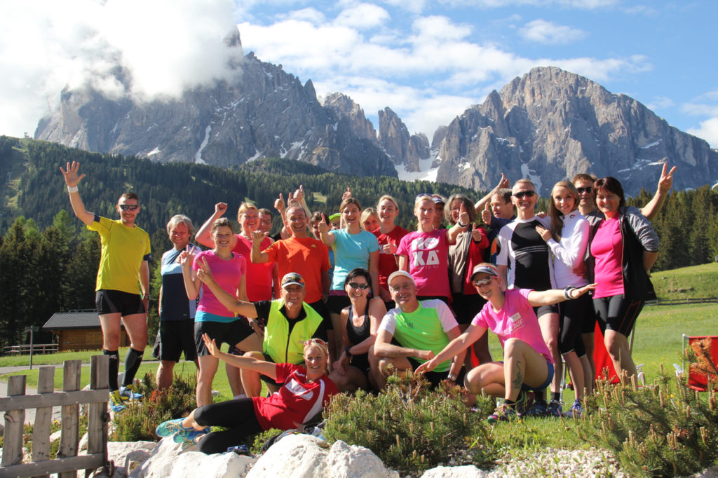 Traumhaftes Bergpanorama im Seiser Alm Laufseminar in Südtirol