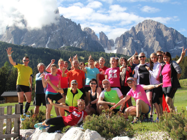 Traumhaftes Bergpanorama im Seiser Alm Laufseminar in Südtirol