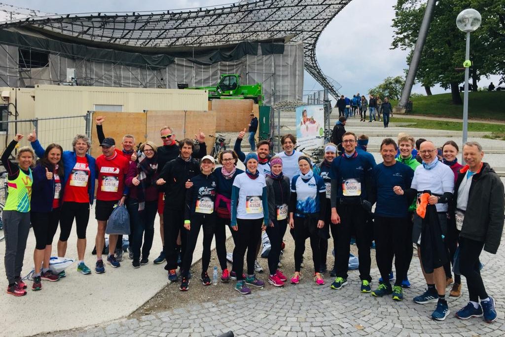 RUNNING Company Crew im Olympiapark beim Wings for Life World Run 2019