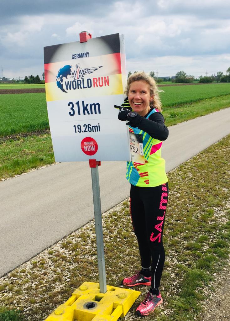 Bianca Meyer beim beim Wings for Life World Run 2019 in München bei KM 31