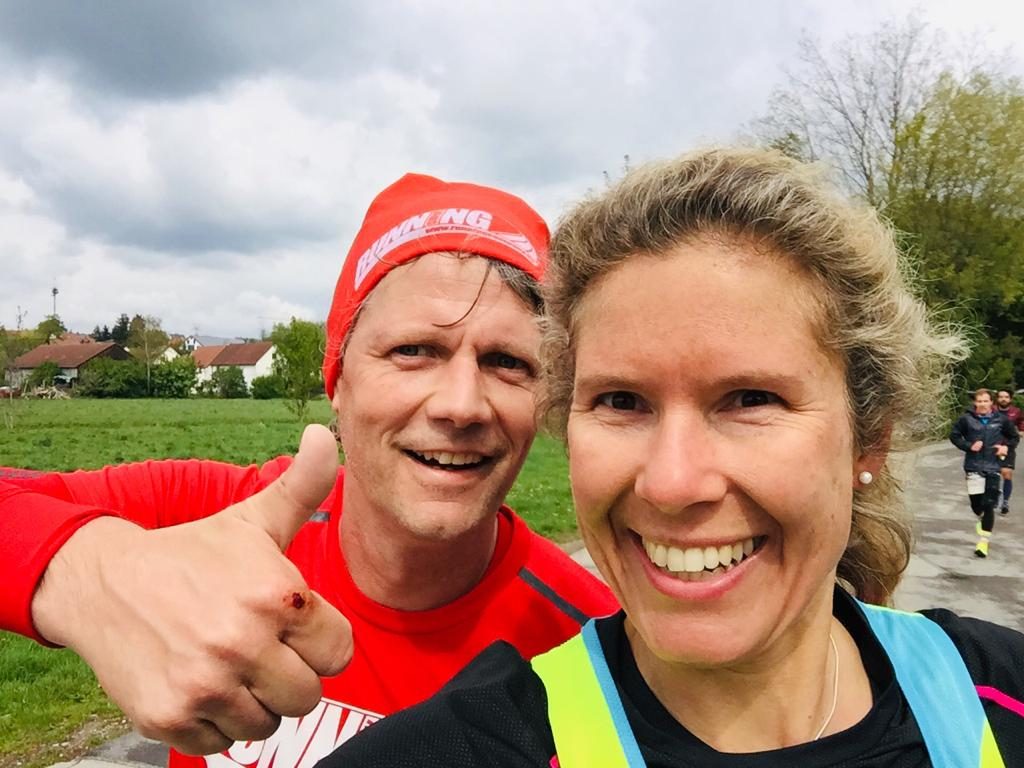 André Neudeck und Bianca Meyer beim Wings for Life World Run 2019 in München