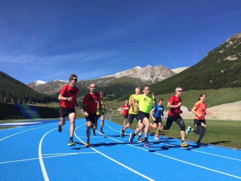 Speedeinheit auf der blauen Bahn von Livigno