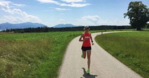 Tolles Berg-Panorama beim Lauftraining im Chiemgau, Laufreise in Deutschland