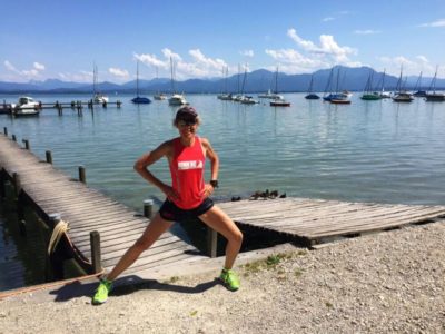 Stretching mit Chiemsee- und Bergpanorama