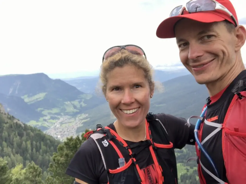Bianca Meyer und Henrik Lange beim Gipfel-Stopp