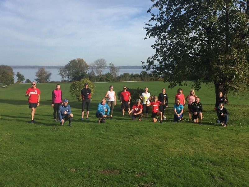 Laufcamp Chiemsee: Wir achten auf genug Abstand