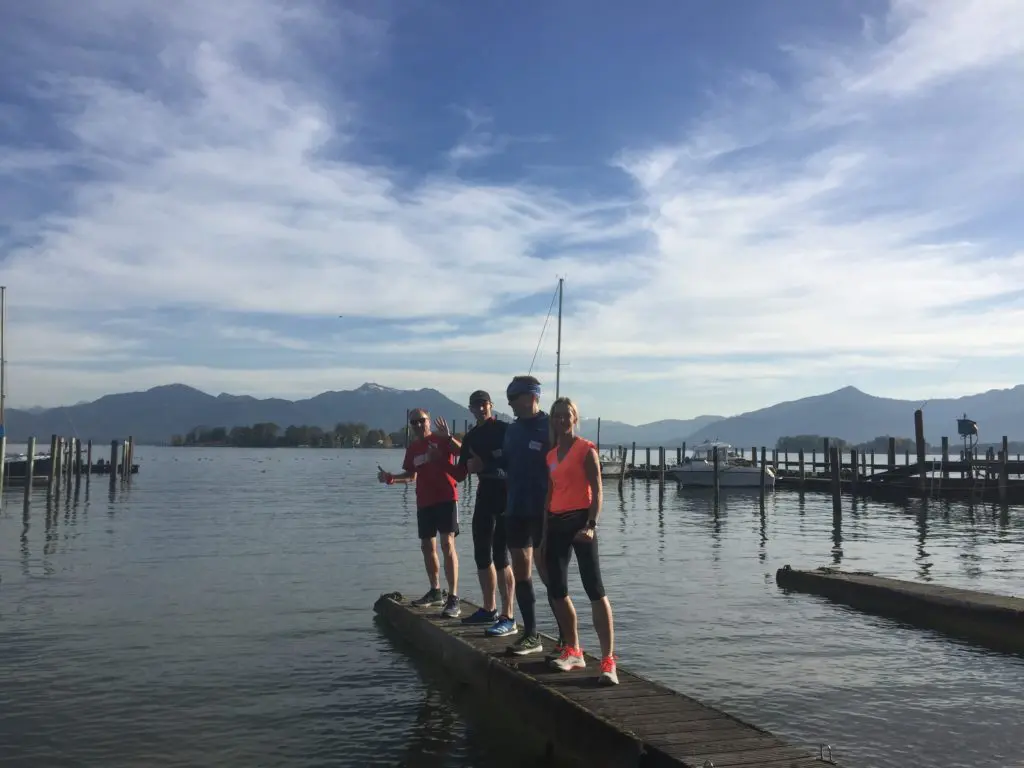 Strahlendes Panorama beim Chiemsee Laufcamp