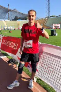 Valentin im Ziel beim Generali München Marathon