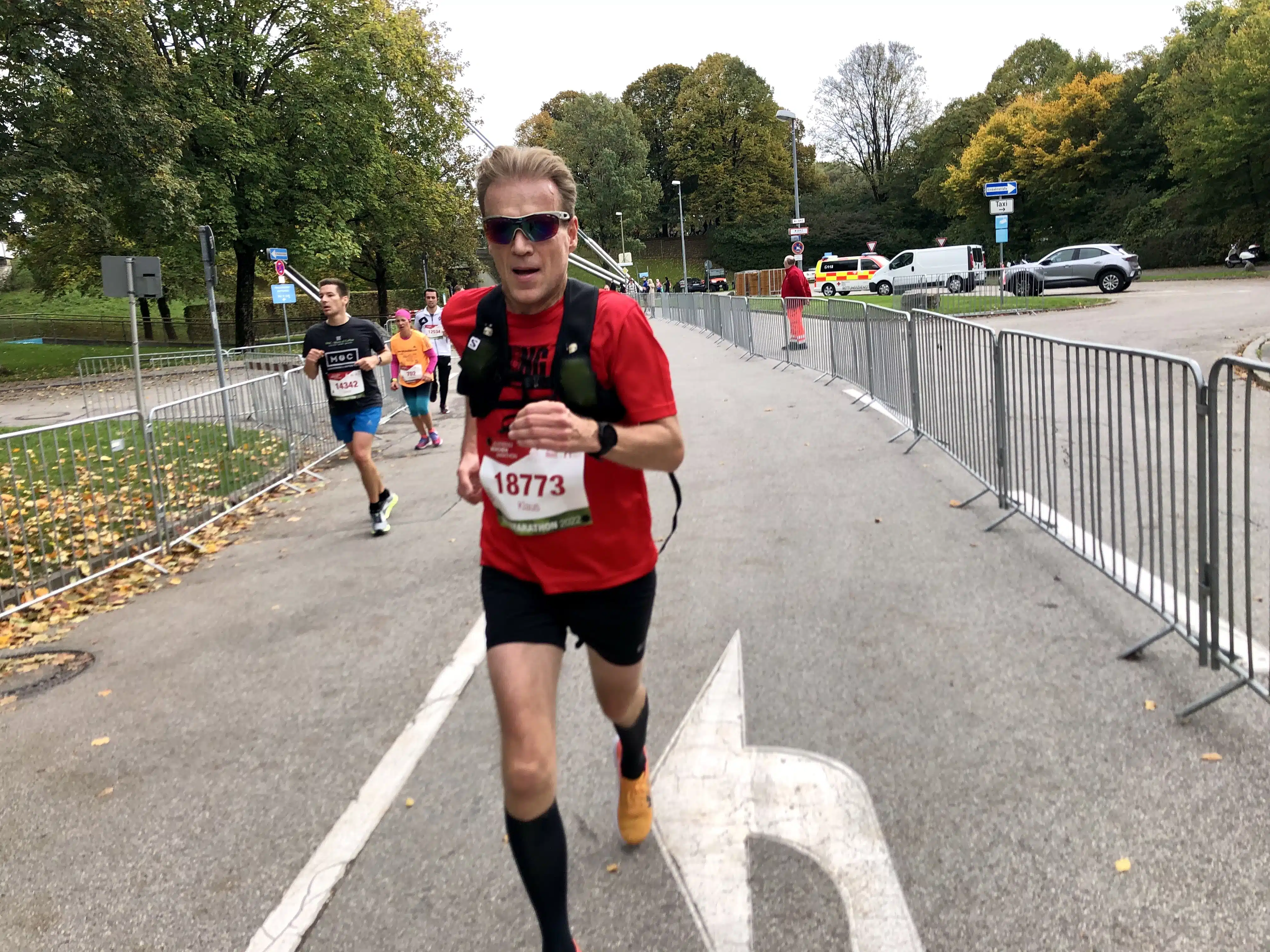 Klaus Althoff motiviert beim Halbmarathon