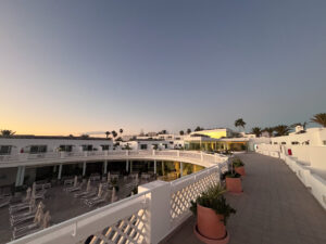Hotel Las Costas bei Sonnenaufgang